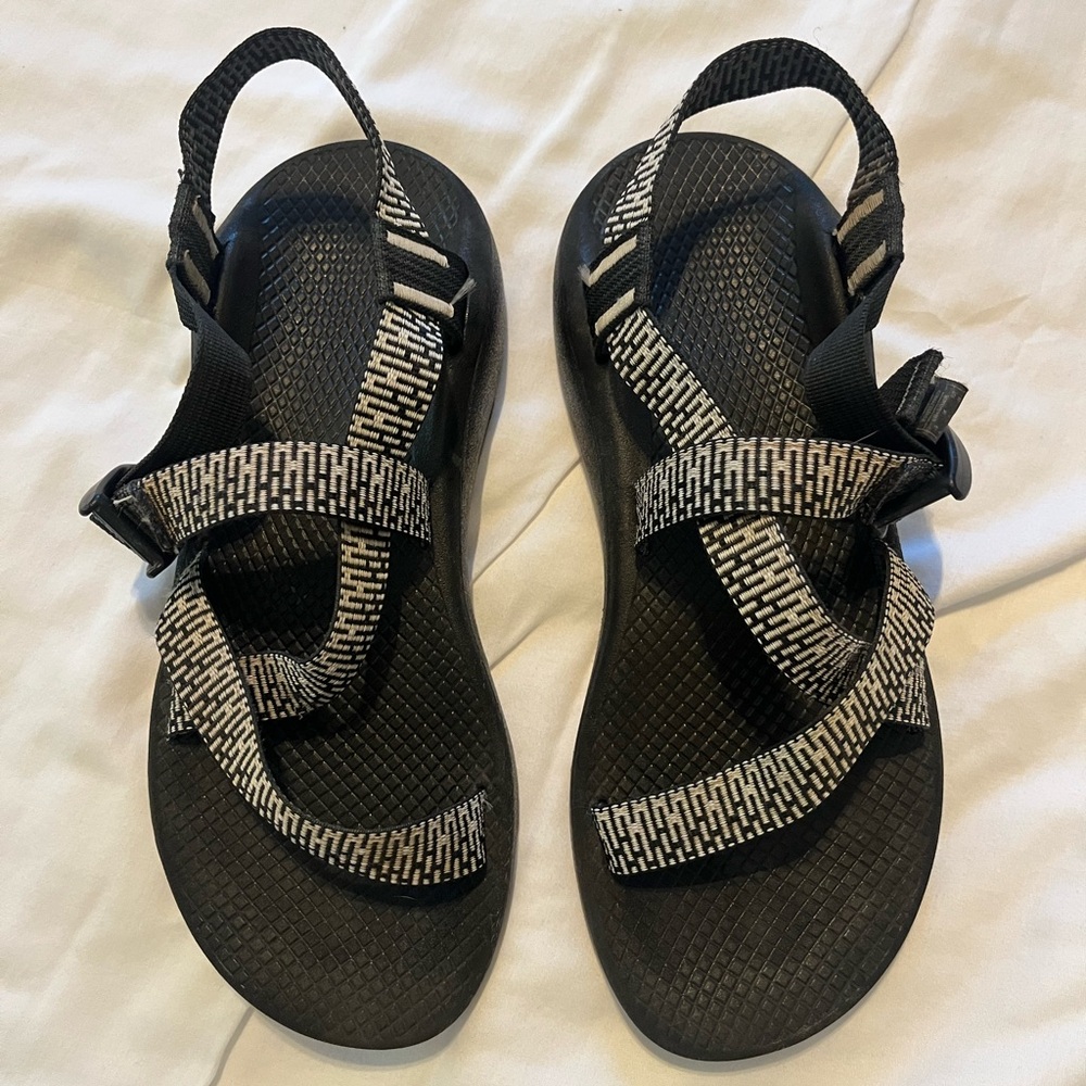 Black and White Chacos